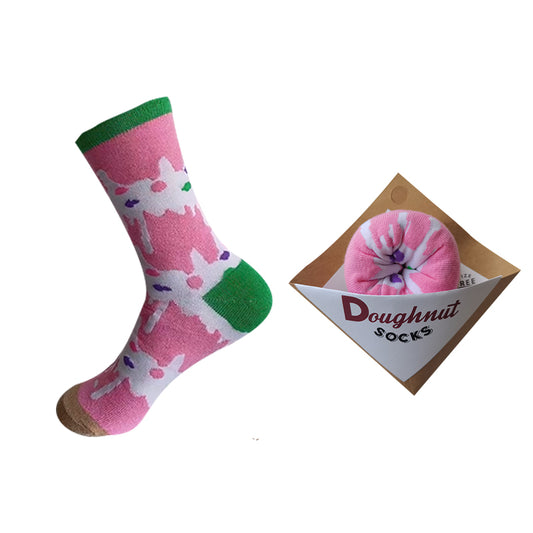 Colorful Donut Fun Socks