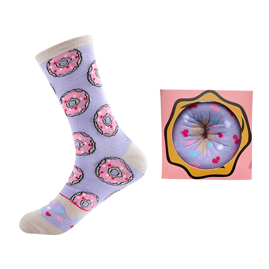 Purple Dream Donut Socks