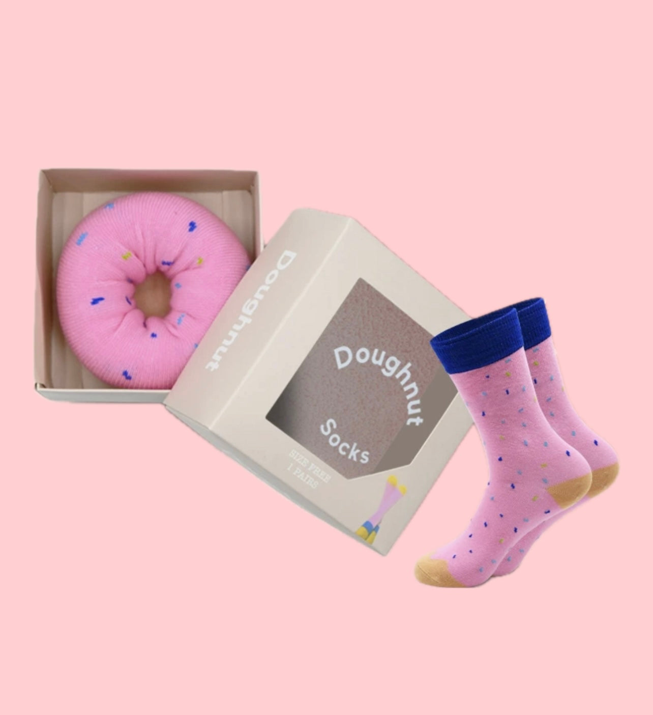 Strawberry Donut Socks