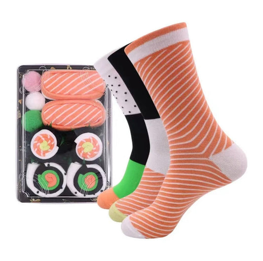 Sushi Roll Socks Set