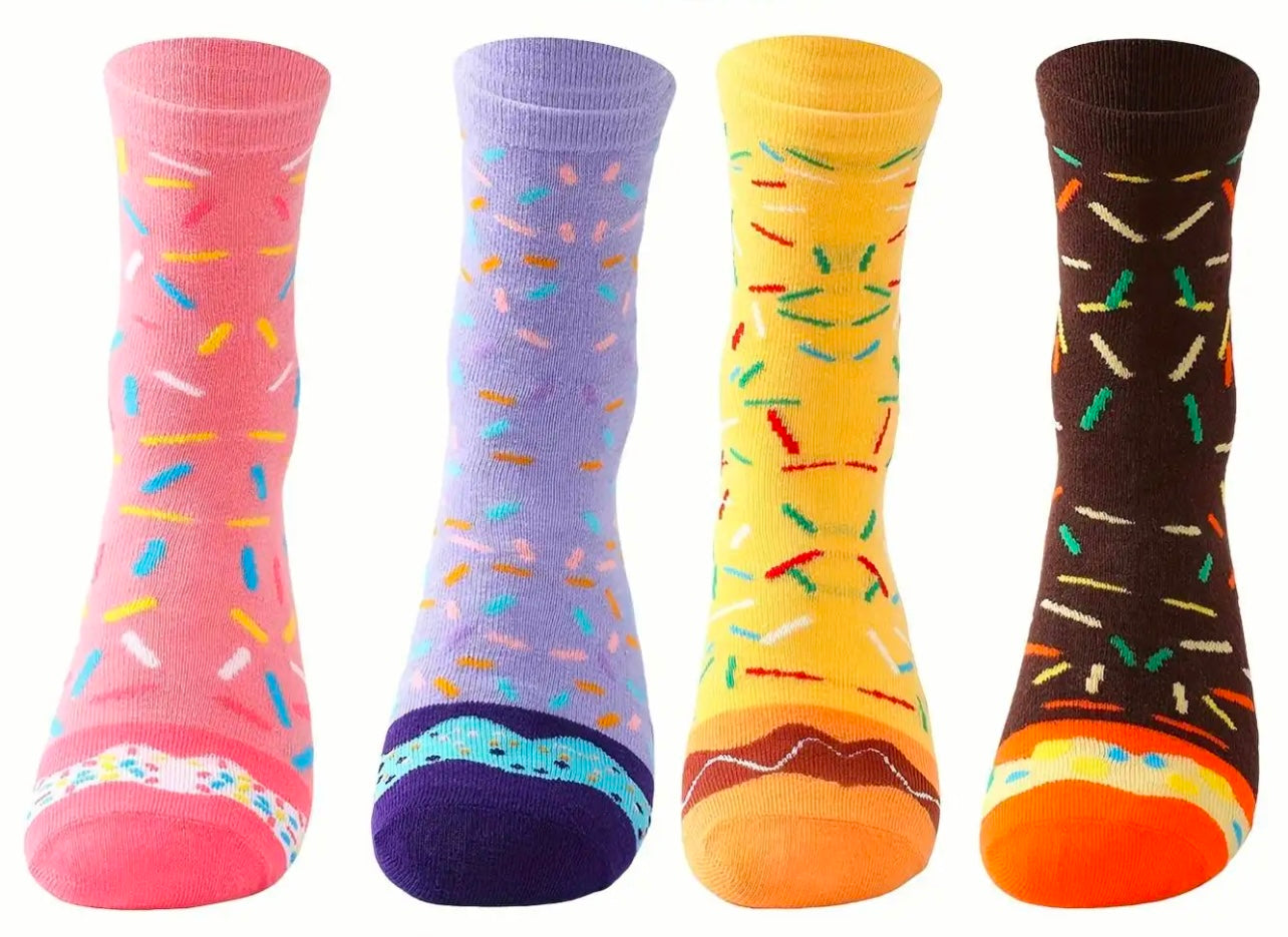 Donut Collection Gift Box – 4 Pairs of Fun, Cozy Socks