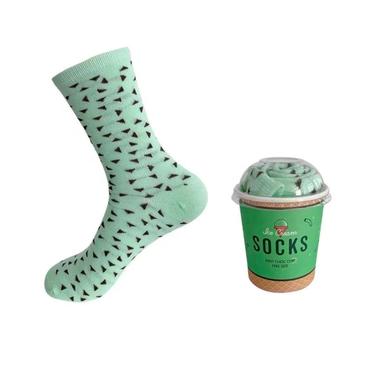 Mint Choc Chip Ice Cream Socks