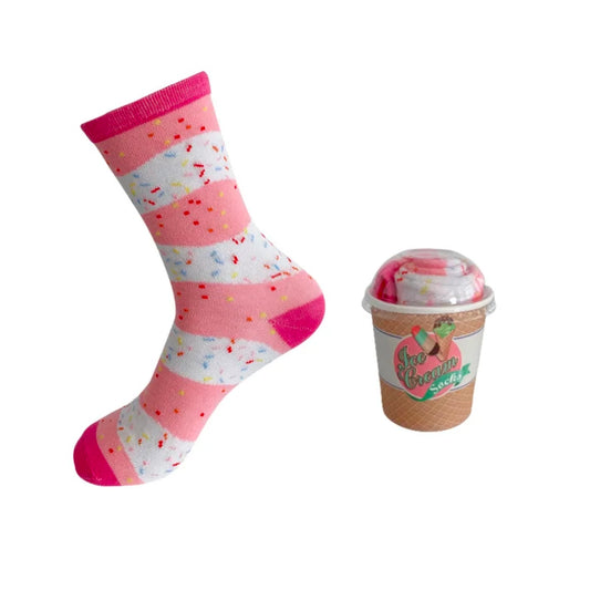 Strawberry Ice Cream Socks